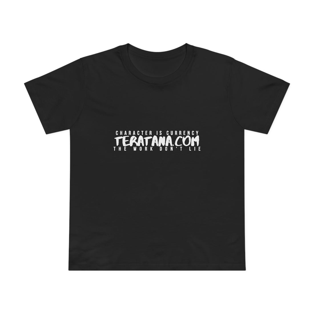 Te Ratana Lockup Women's Tee · Black · front