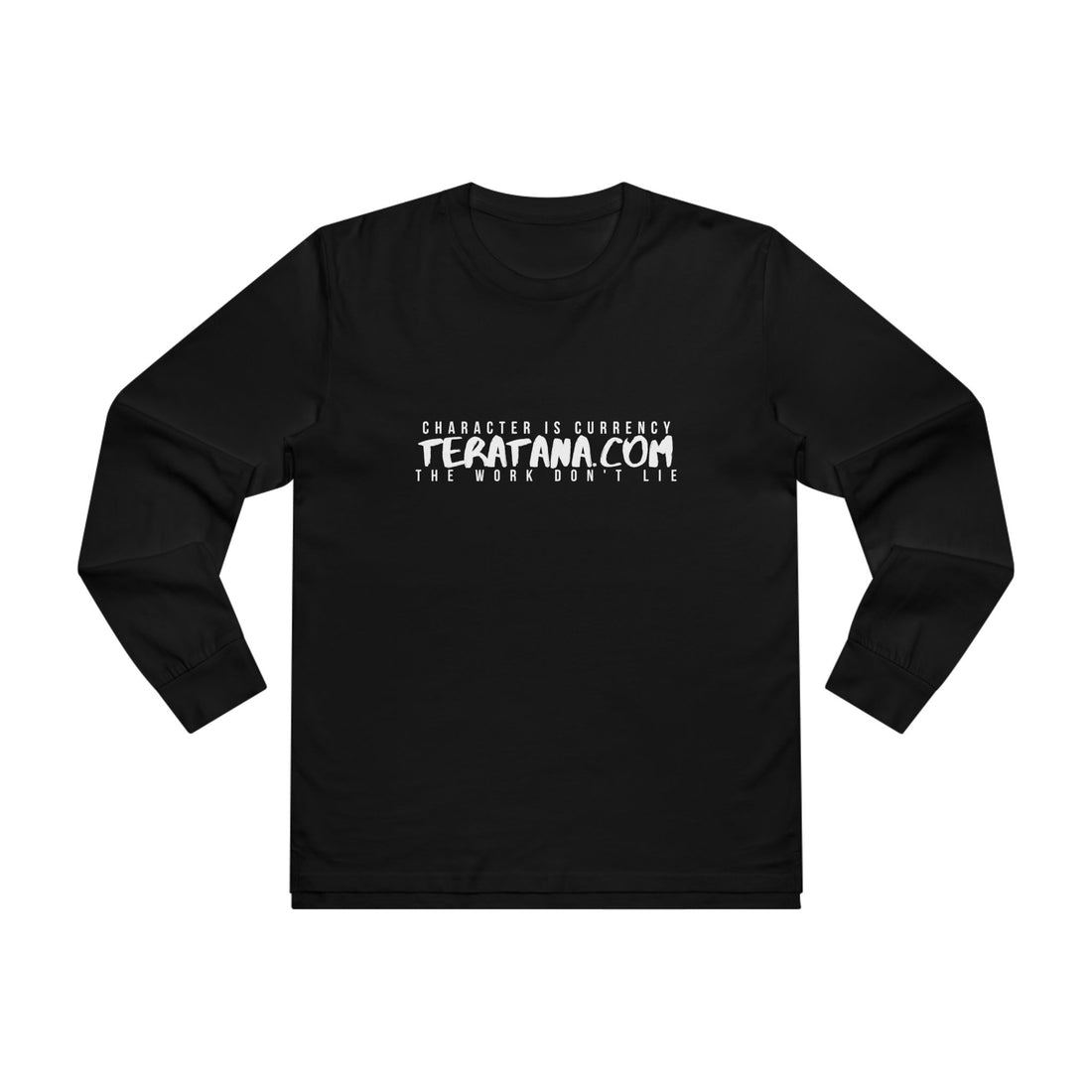Te Ratana Lockup Long Sleeve · Black · front