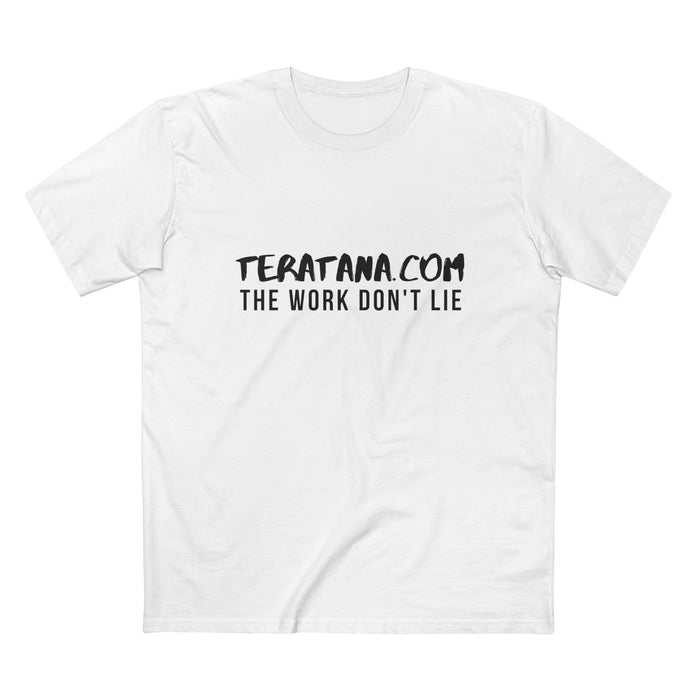 Work Don't Lie Wordmark Tee · White · front