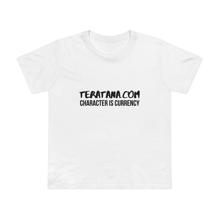 Character Is Currency Women's Tee · White · front