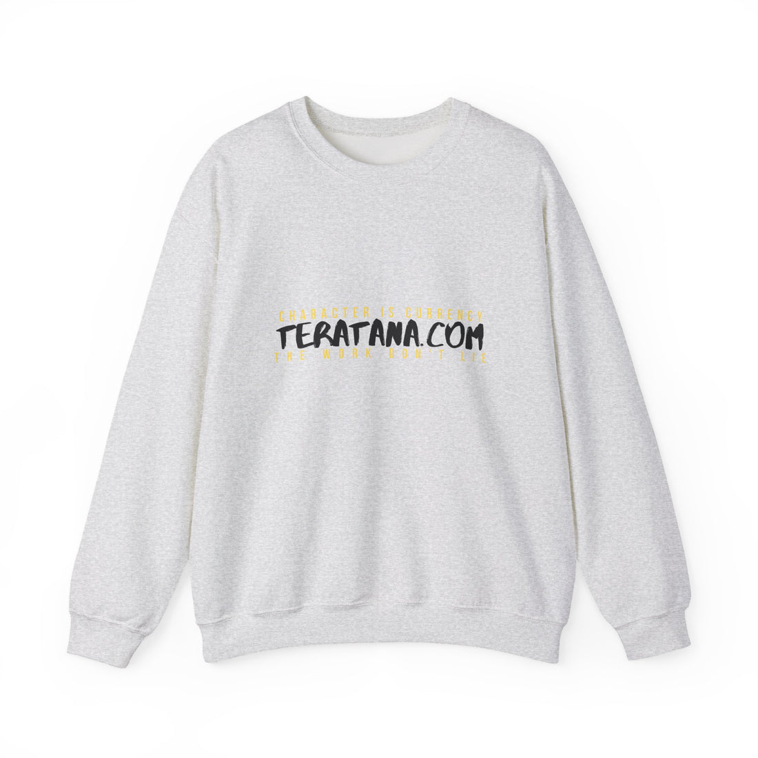 Te Ratana Gold Lockup Crewneck · Ash · front