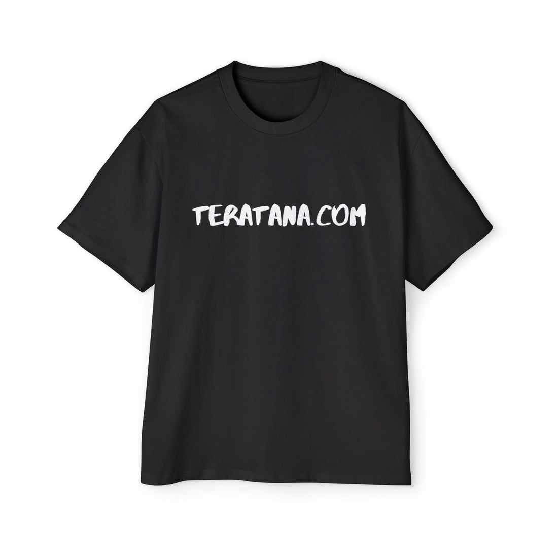 TeRatana.Com Wordmark Oversized Tee · Black · front