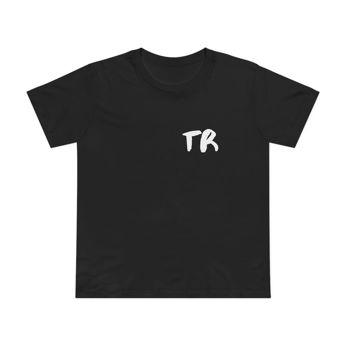 TR Monogram Women's Tee · Black · front