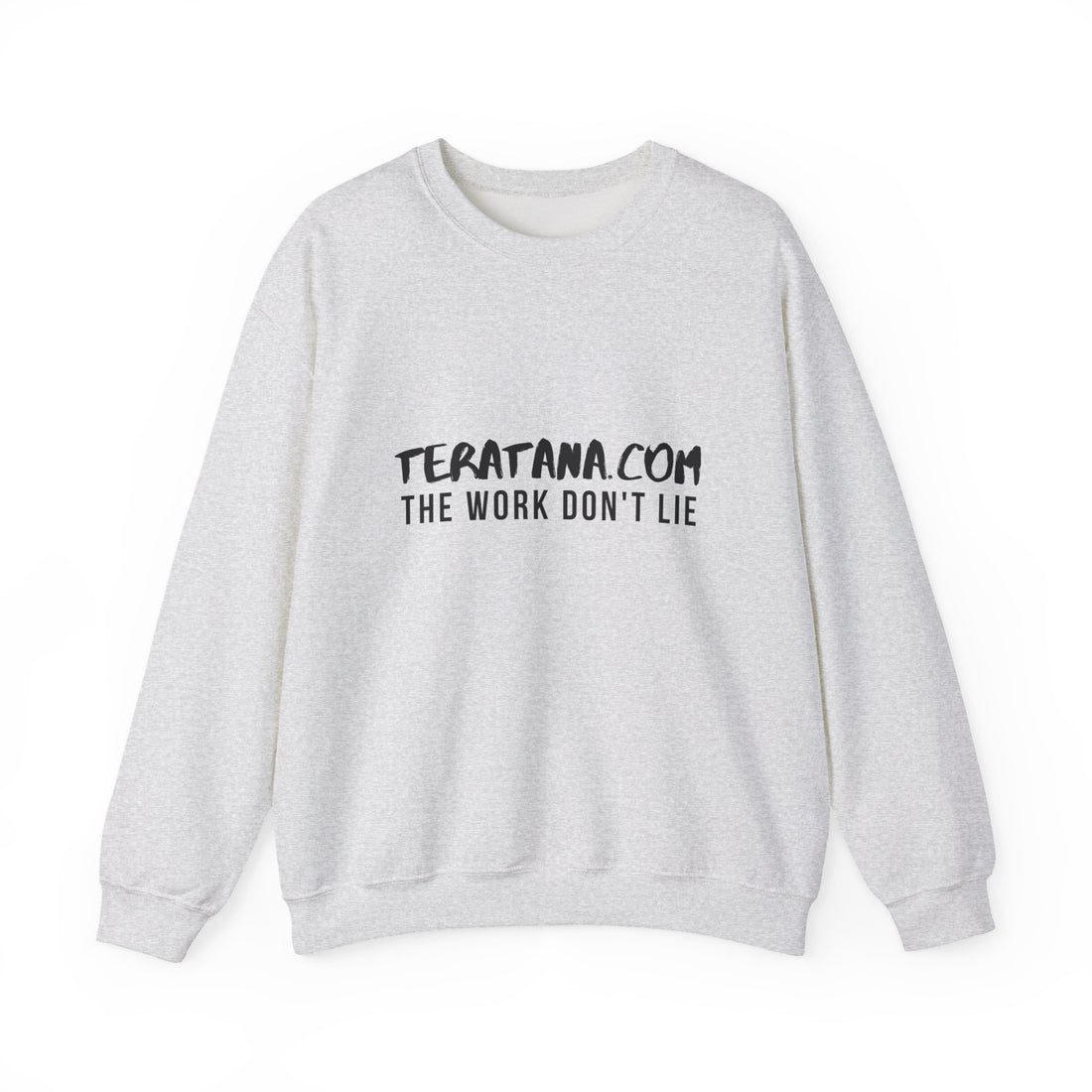 Work Don't Lie Wordmark Crewneck · Ash · front