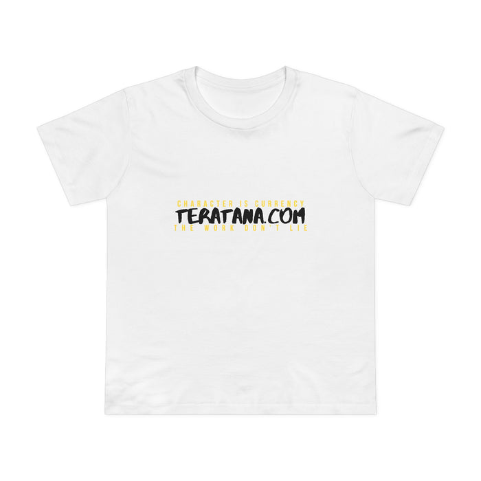Te Ratana Gold Lockup Women's Tee · White · front