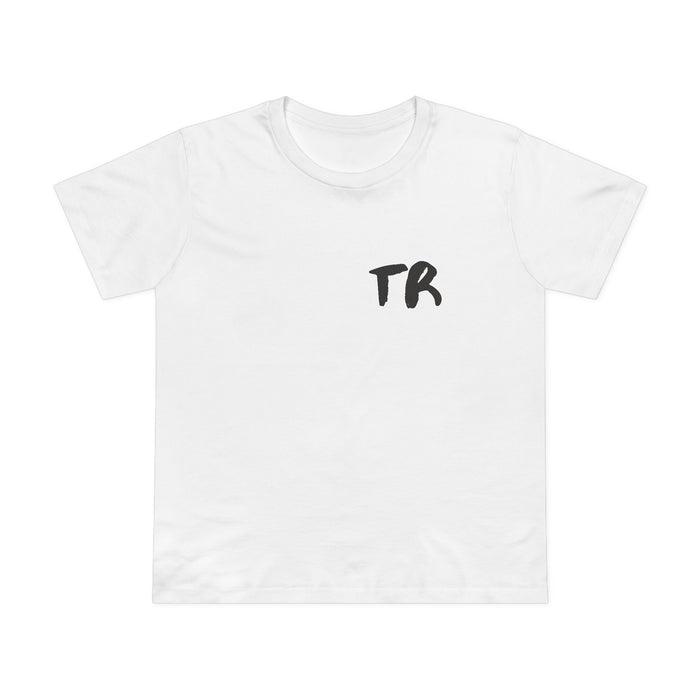 TR Monogram Women's Tee · White · front