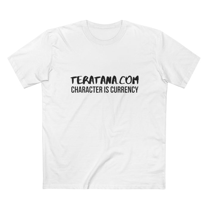 Character Is Currency Tee · White · front