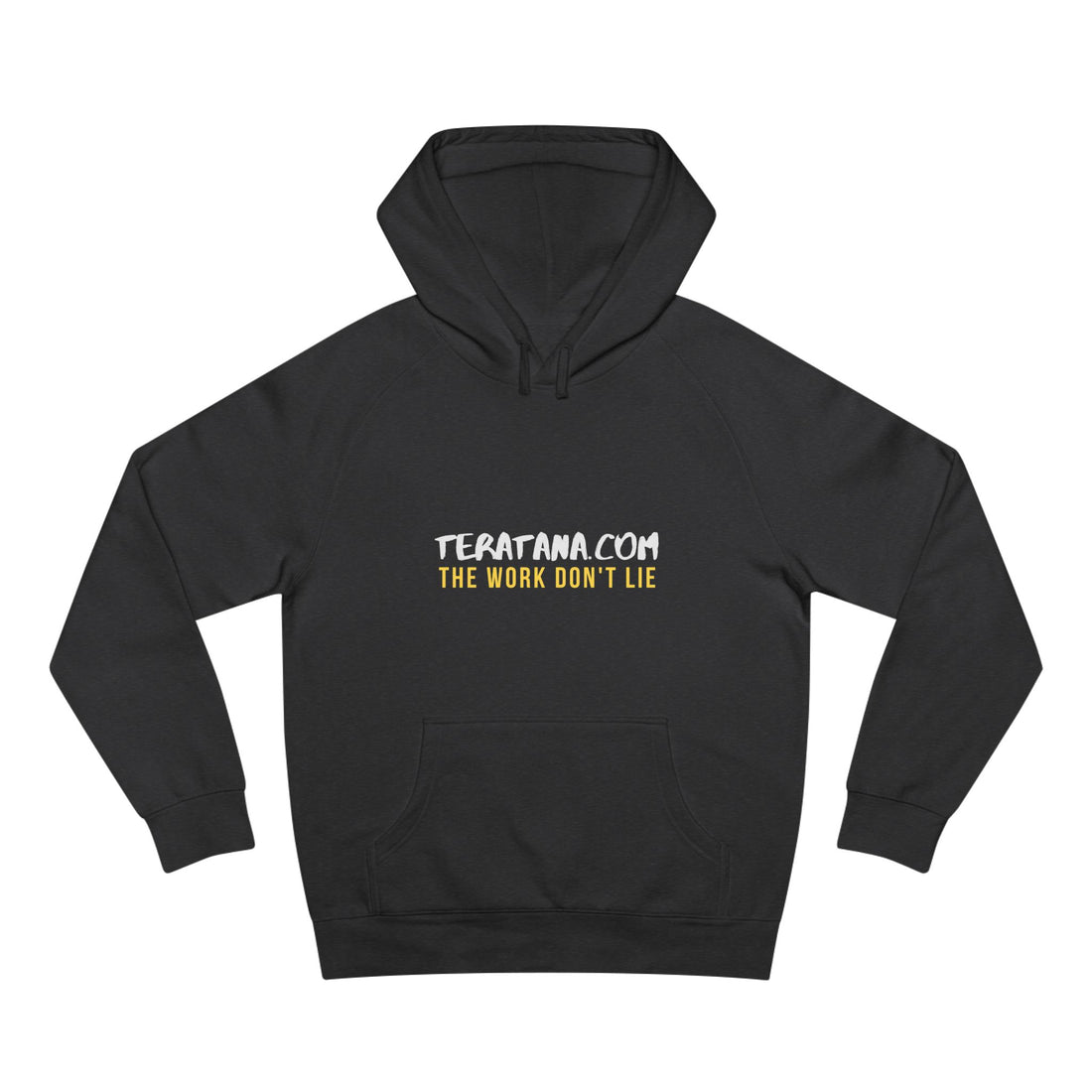 Work Don't Lie Wordmark Hoodie · Asphalt Heather · front