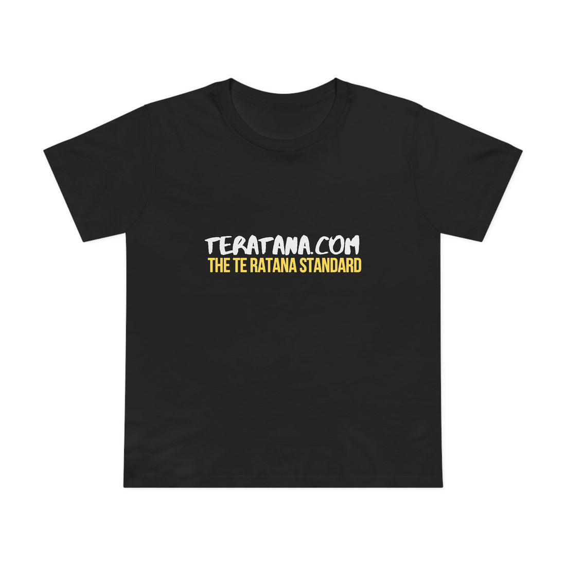 Te Ratana Standard Women's Tee · Black · front