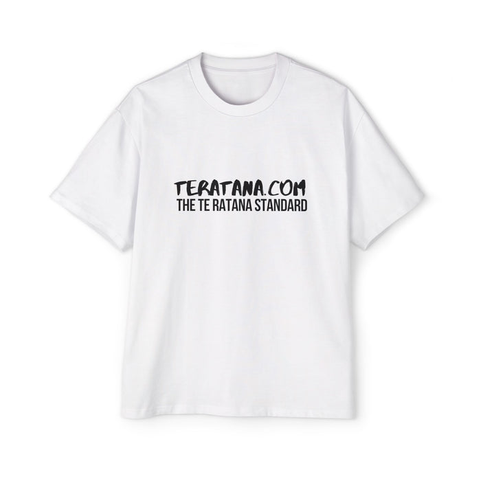 Te Ratana Standard Oversized Tee · White · front