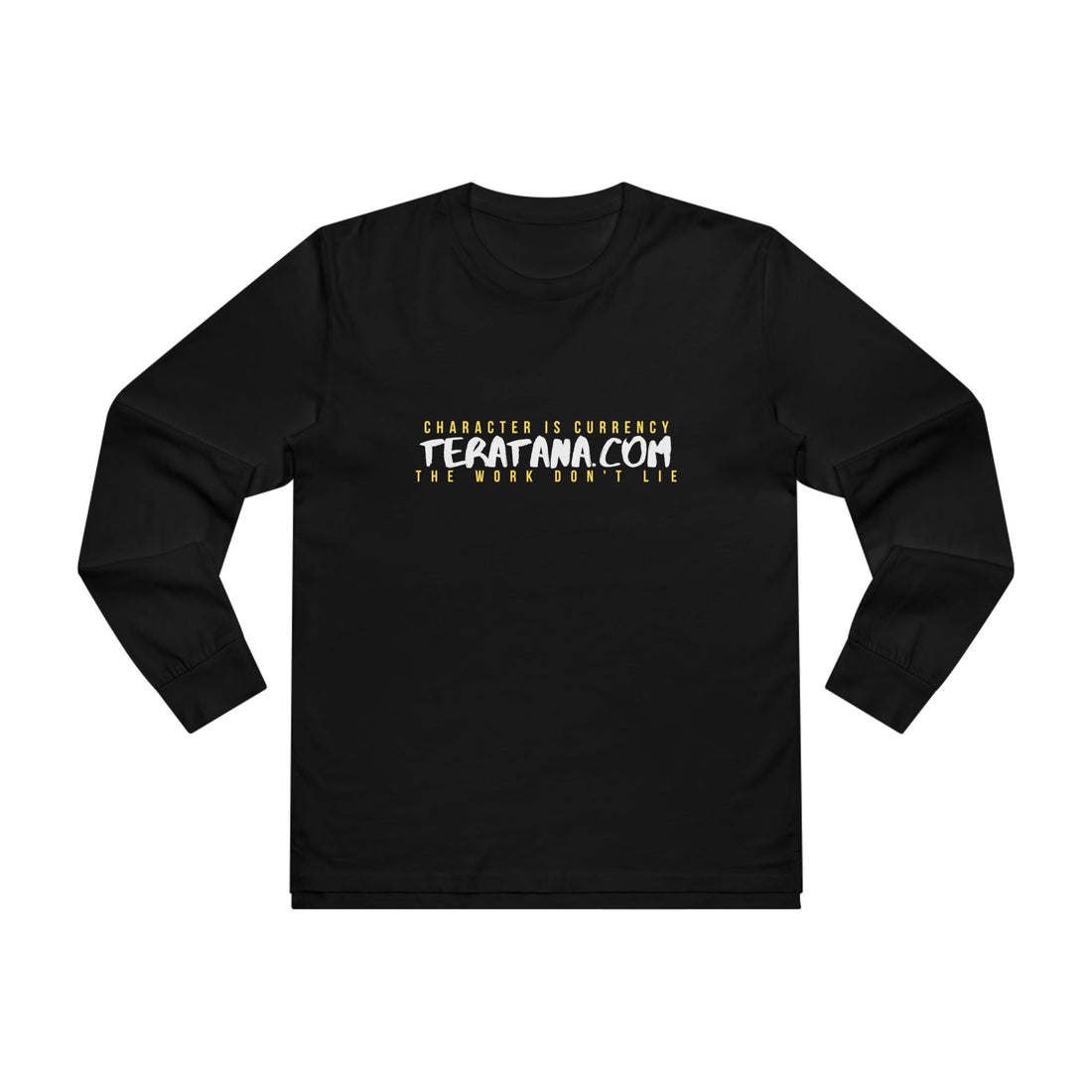 Te Ratana Gold Lockup Long Sleeve · Black · front