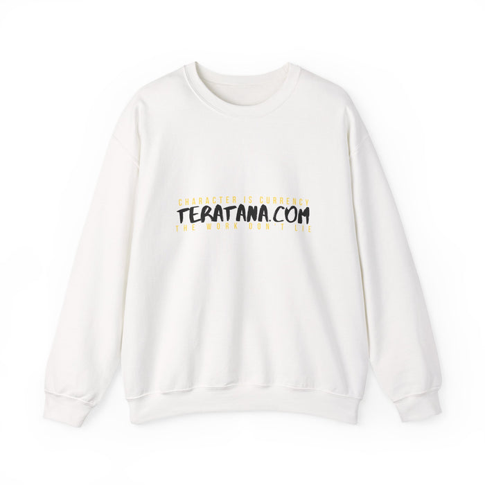 Te Ratana Gold Lockup Crewneck · White · front