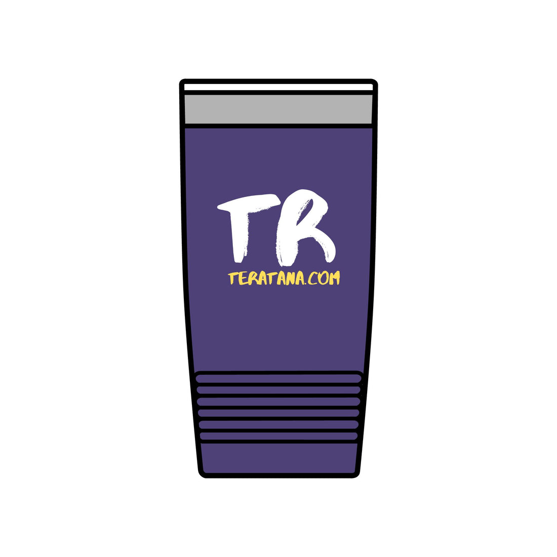 TR Logo Tumbler 20oz · Dark Purple · front