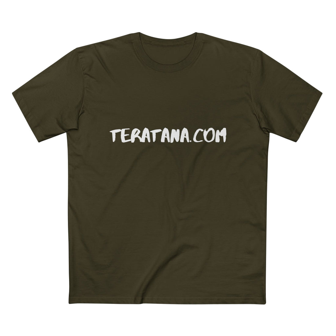 TeRatana.Com Wordmark Tee · Army · front