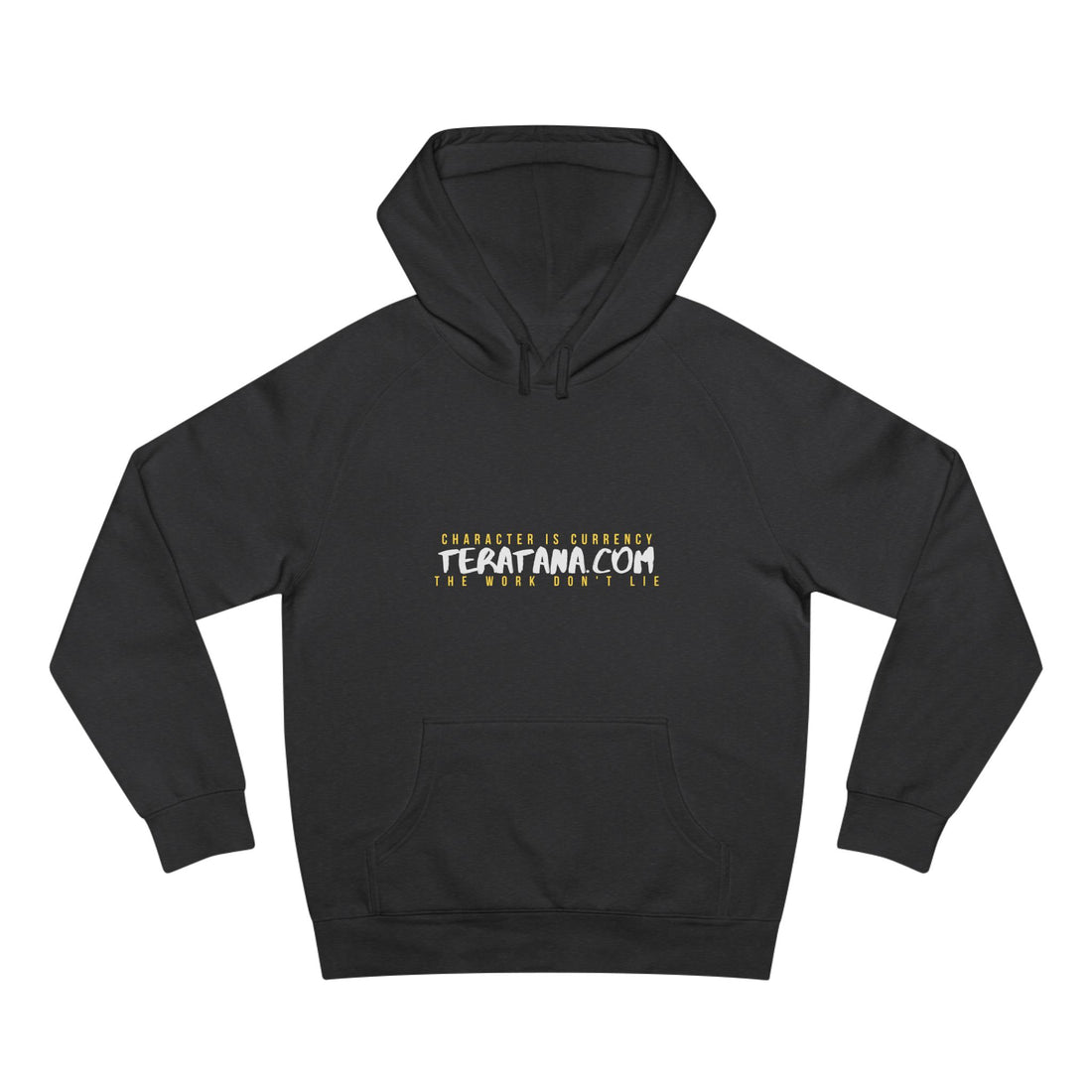 Te Ratana Gold Lockup Hoodie · Asphalt Heather · front