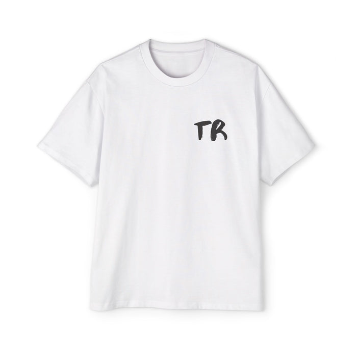 TR Monogram Oversized Tee · White · front