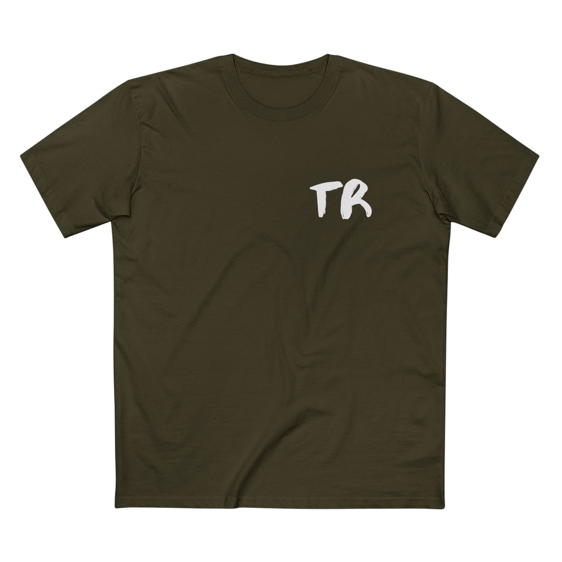TR Monogram Tee (Lockup Back) · Army · front